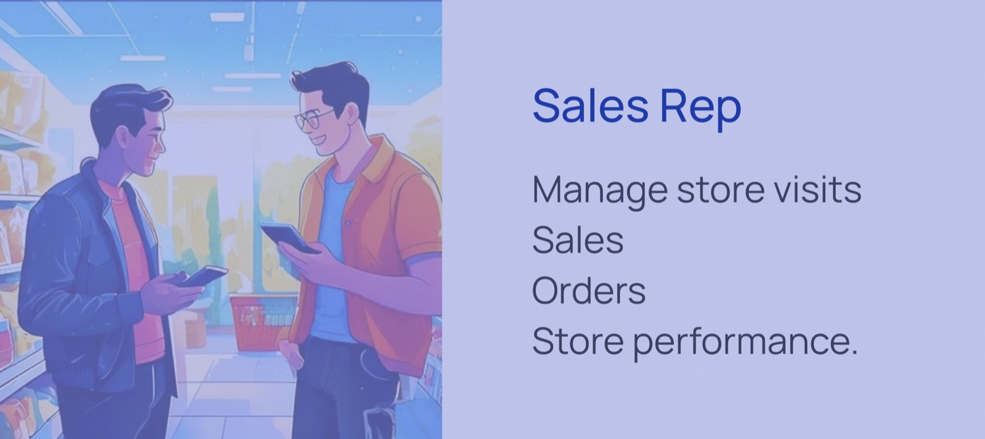 Sales Rep - manage store visits, sales, orders, store performance
